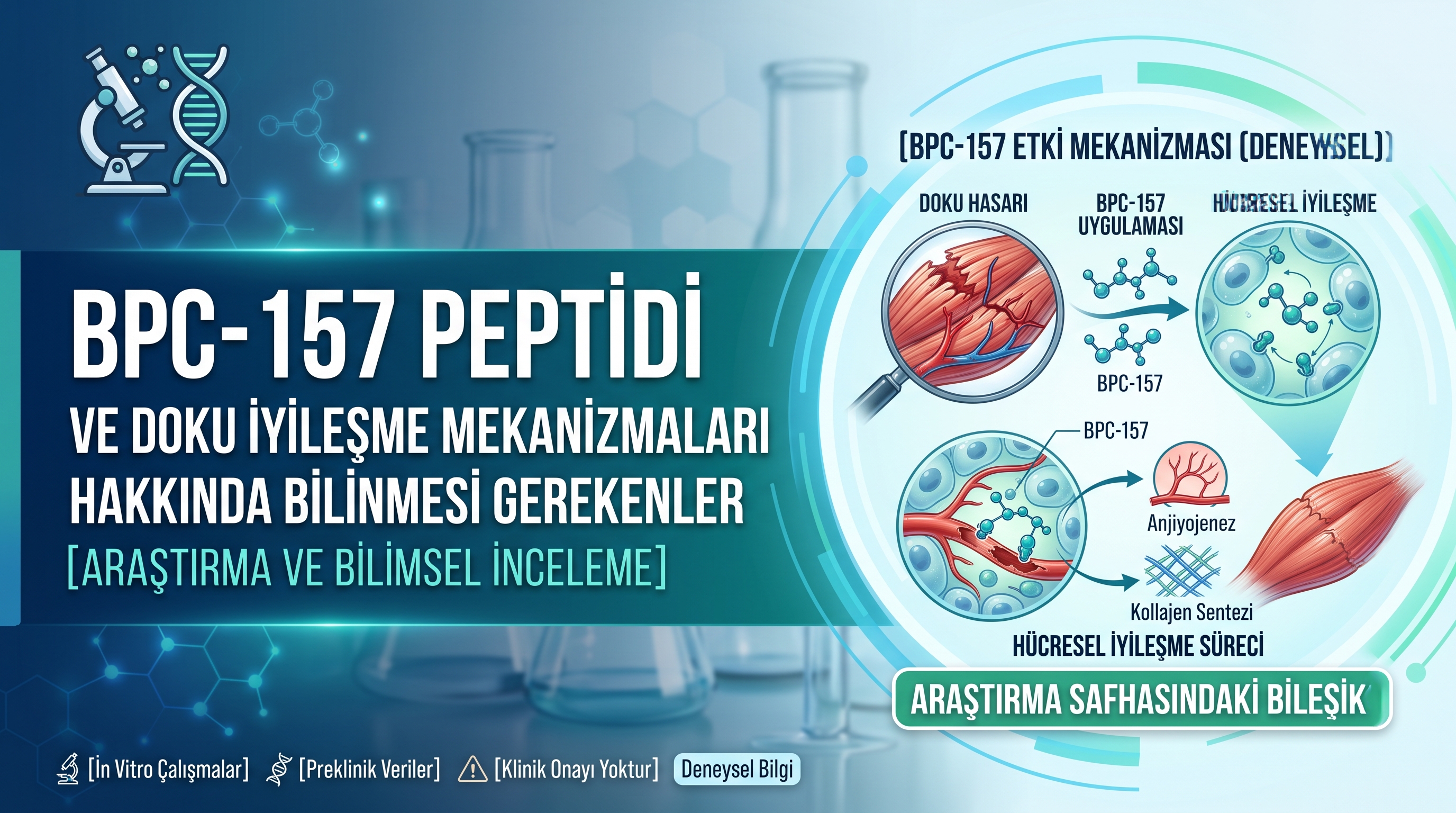 Dokuların Doğal İyileşme Süreçlerinde Deneysel Bir Yaklaşım: BPC-157 Peptidi Nedir?