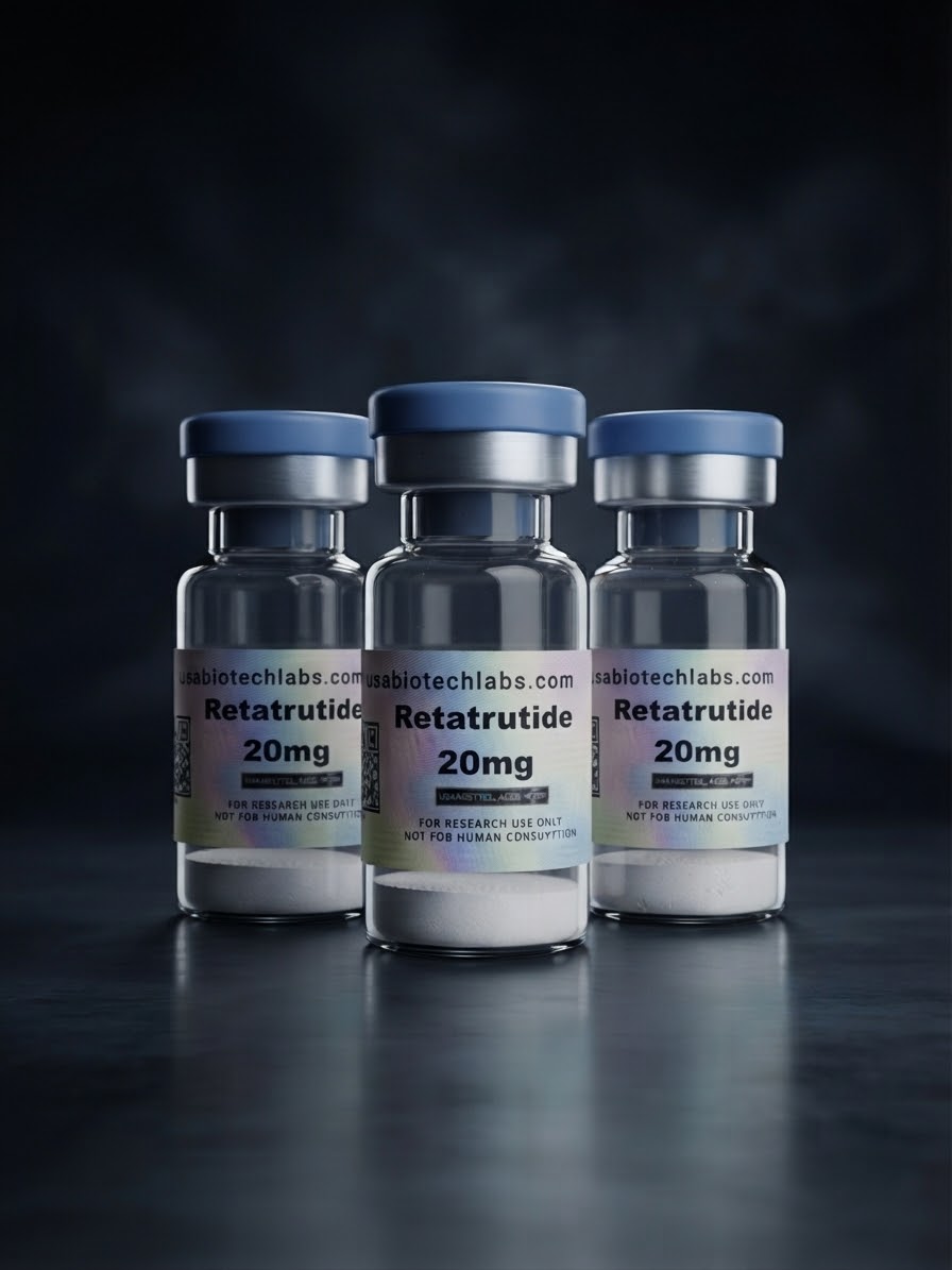 USABiotechLabs Retatrutide 60 mg (20 mg x 3) + Bakteriyostatik Su
