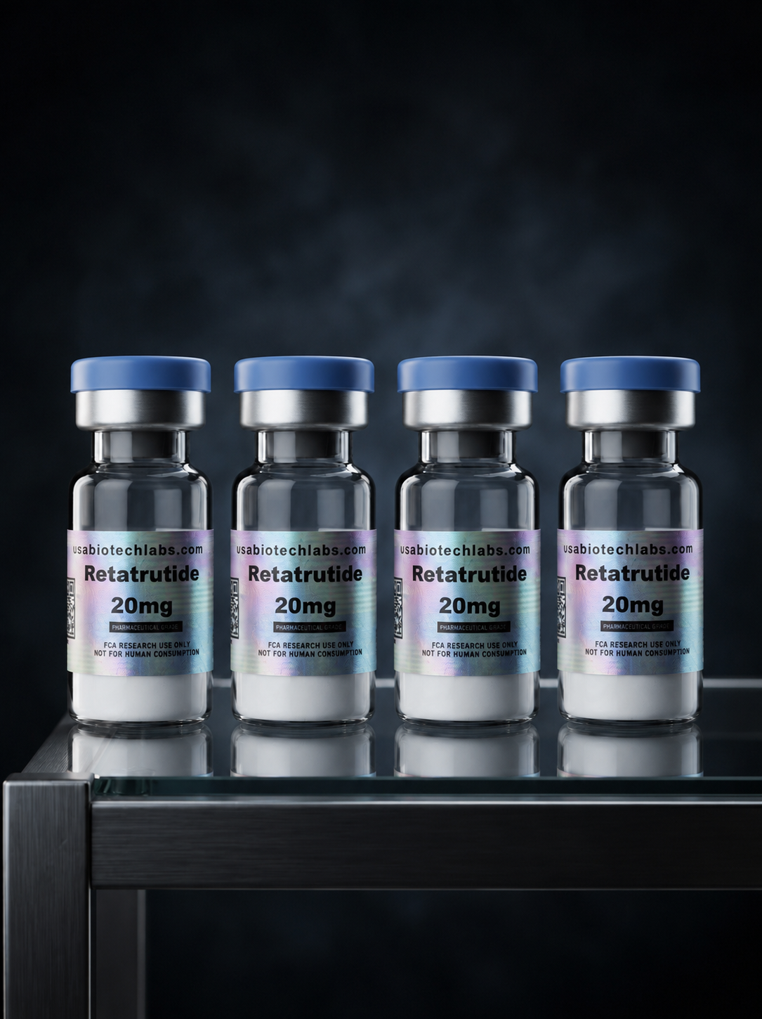 USABiotechLabs Retatrutide 80 mg (20 mg x 4) + Bakteriyostatik Su