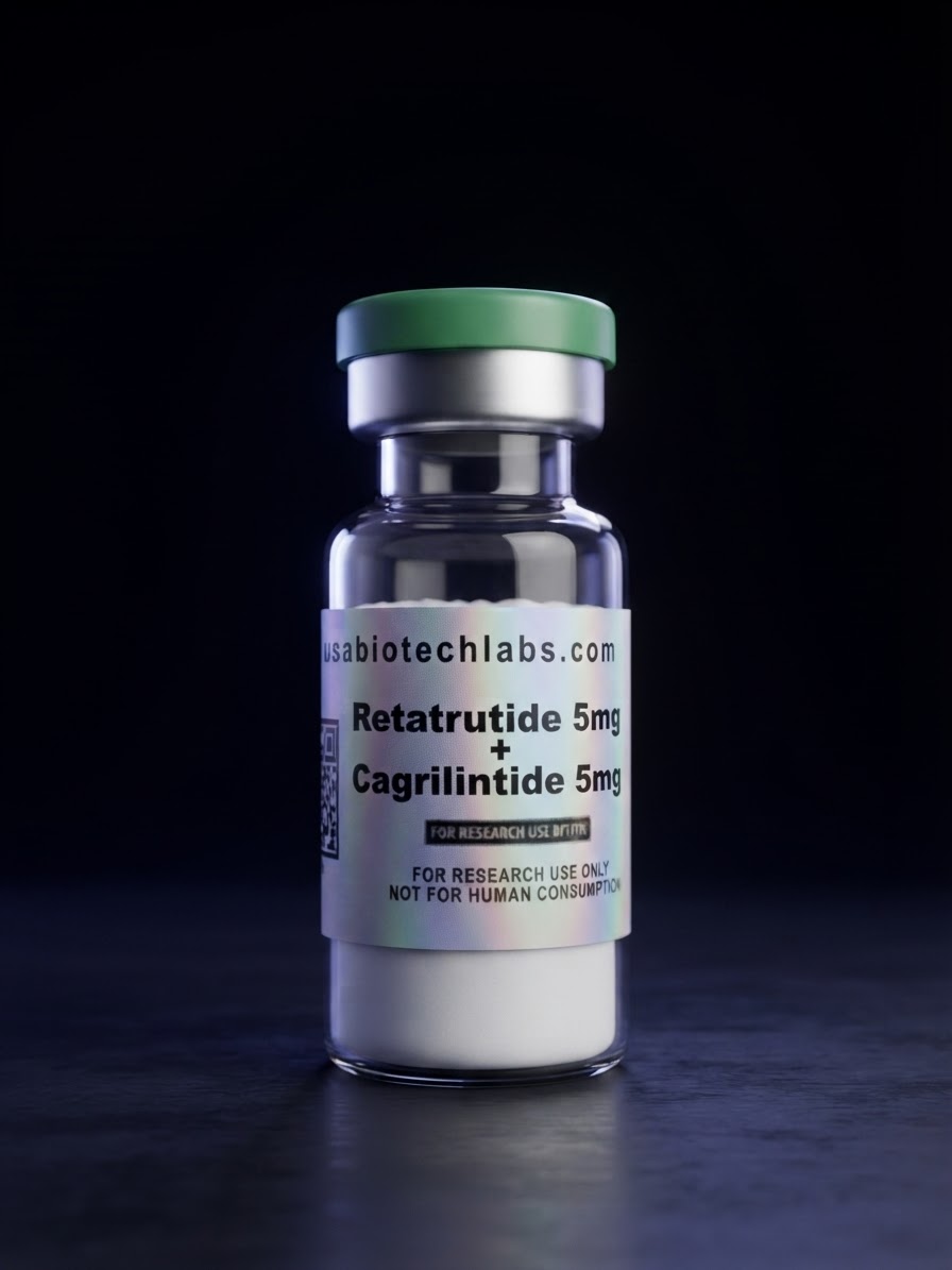 USABiotechLabs Retatrutide 5 mg + Cagrilintide 5 mg + Bakteriyostatik Su